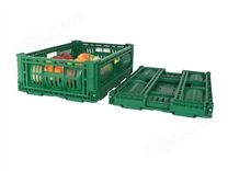 正基折叠水果筐蔬菜筐塑料生鲜周转筐ZJKN604018W-H